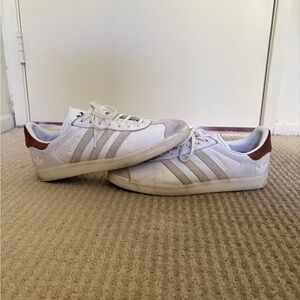Adidas Gazelle White Brown Grey Shoes